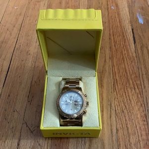 Invicta gold watch